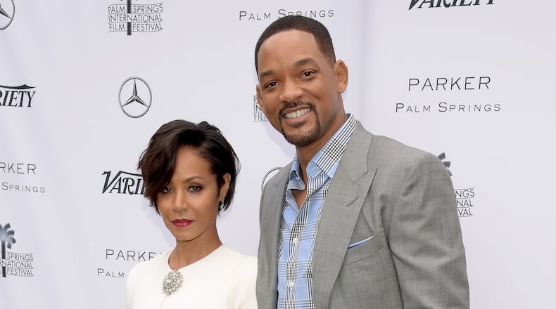 Actors Jada Pinkett Smith (L) and Will Smith refer to each other as life partners, not husband and wife, according to a new interview from Smith. (Photo by Jason Kempin/Getty Images for PSIFF)