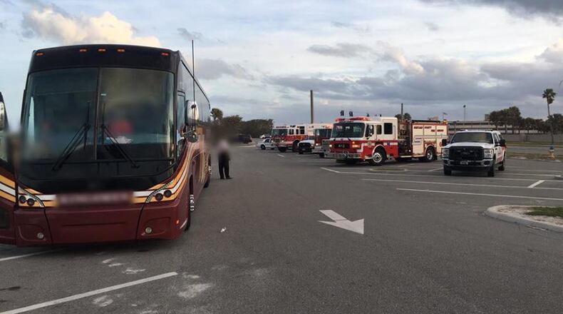 Five people from Marietta were rescued from a rip current in Florida. (Credit: Brevard County Fire Rescue)