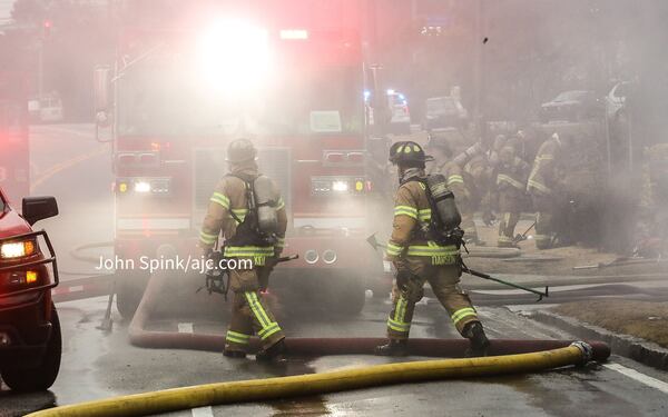 Fire crews were sent to the home about 7 a.m.