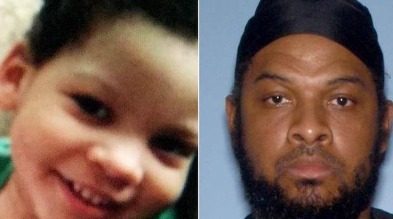 Abdul-Ghani Wahhaj, left, had been missing since December when his mother reported to police that the boy's father, Siraj Ibn Wahhaj, right, had taken him west.