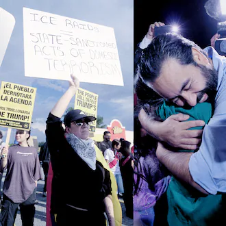 Stills from "ICE Sweeps Georgia" Peabody Win