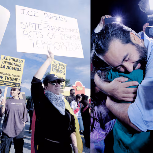 Stills from "ICE Sweeps Georgia" Peabody Win