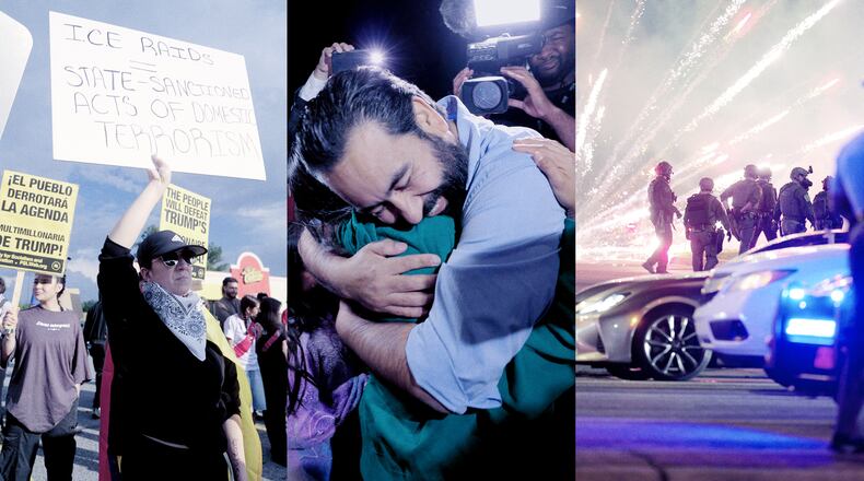 Stills from "ICE Sweeps Georgia" Peabody Win