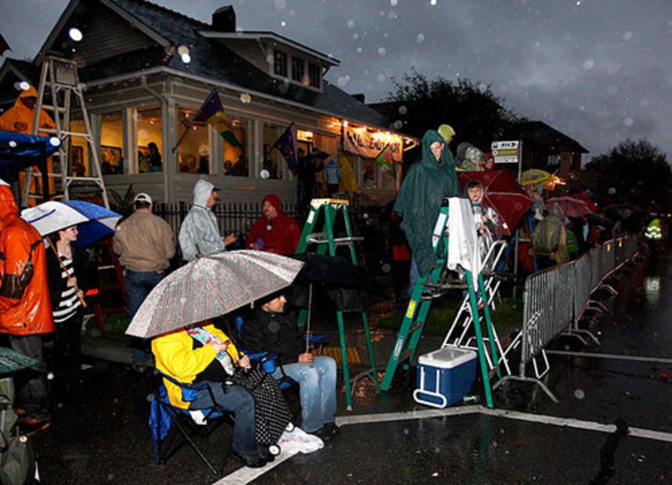 Mardi Gras revelers