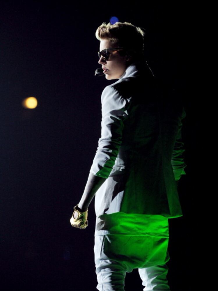 Justin Bieber at the Staples Center