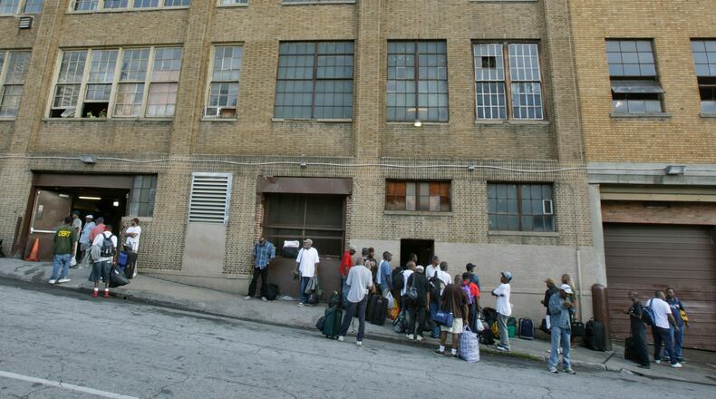 Atlanta city leaders are working on a plan to keep residents of the Peachtree Pine shelter from being displaced. AJC file photo