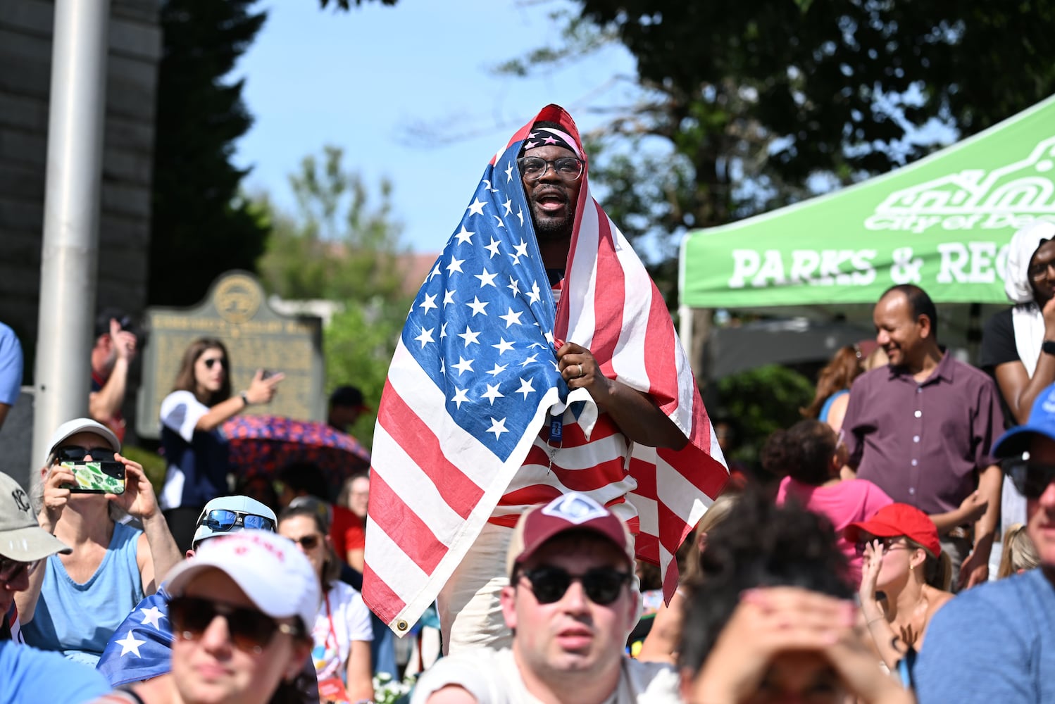 World Cup fans for USA vs Australia game