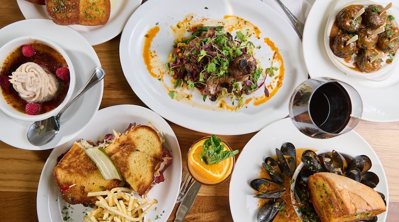 A selection of items from the menu of National Anthem, opening in the Omni Hotel at Battery Atlanta. / Courtesy of National Anthem