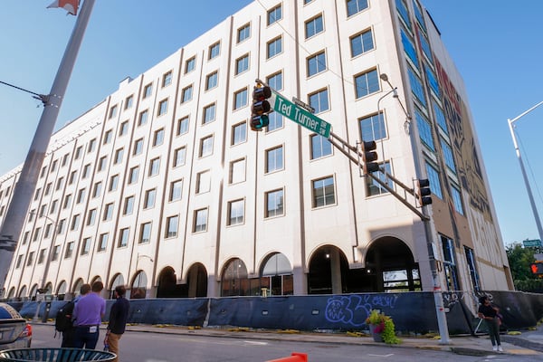 This centerpiece of South Downtown is a century-old bank building that was owned by Newport in Atlanta on Tuesday, August 1, 2023. (Katelyn Myrick/katelyn.myrick@ajc.com)
