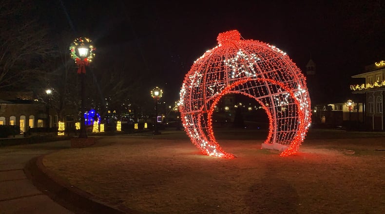 Duluth is showcasing large light installations in its downtown for the holiday season. Courtesy of City of Duluth.