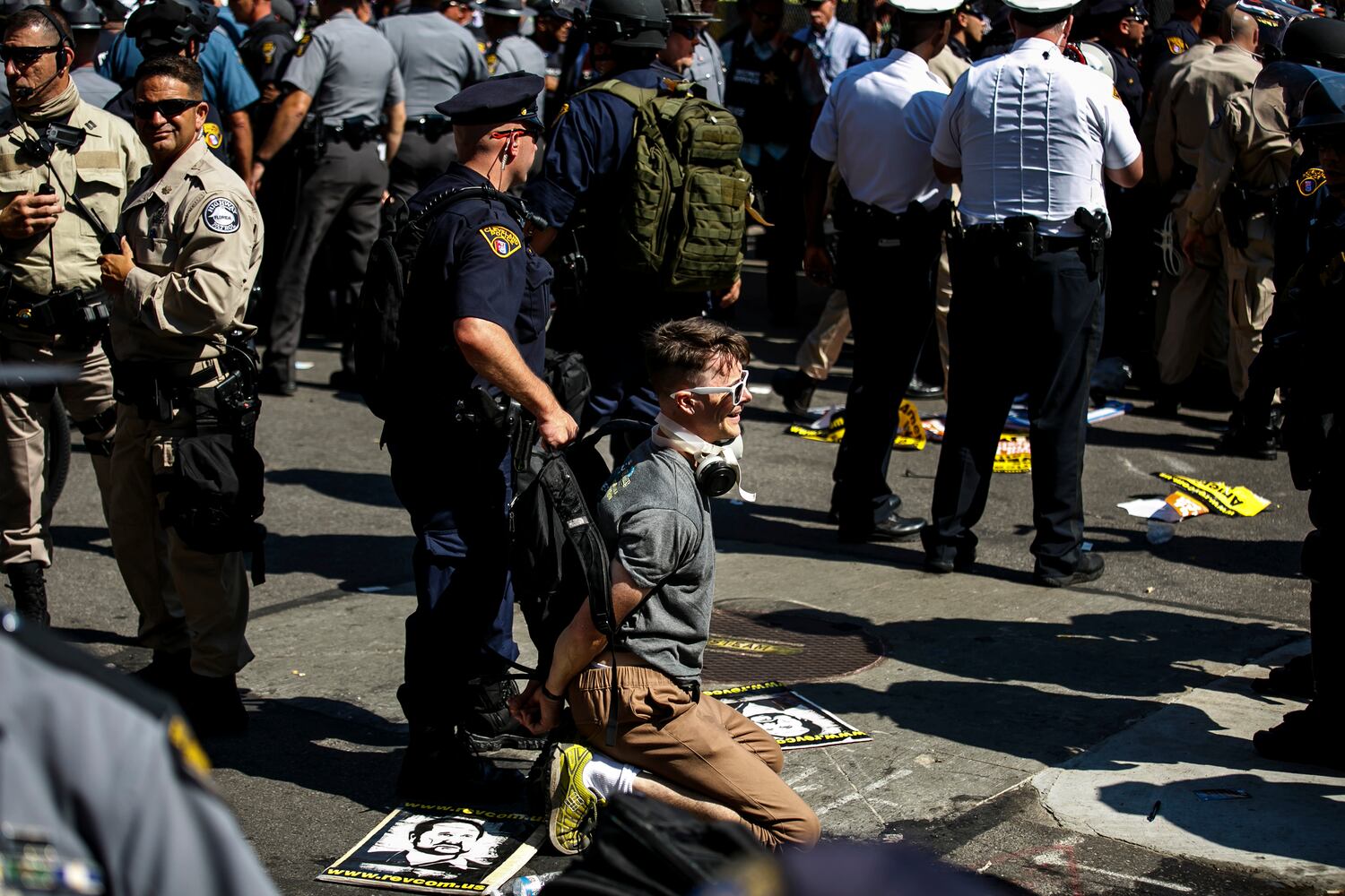 Protests outside GOP convention