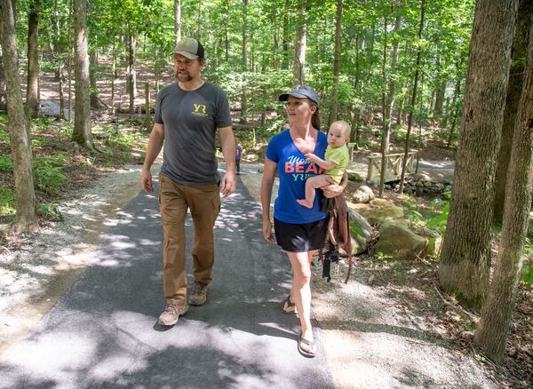 Owners Jonathan and Kathy Ordway walk around the Yellow River Animal Sanctuary in Lilburn Friday, June 12, 2020. STEVE SCHAEFER FOR THE ATLANTA JOURNAL-CONSTITUTION