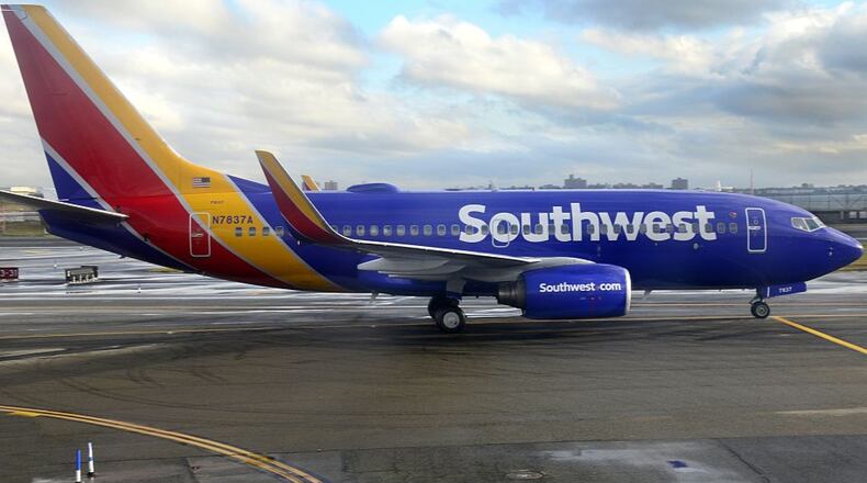 NEW YORK, NY - September 7, 2016: A Southwest Airlines Boeing 737 passenger jet taxis on the tarmac at LaGuardia Airport in the New York City borough of Queens on September 7, 2016. (Photo by Robert Alexander/Getty Images)