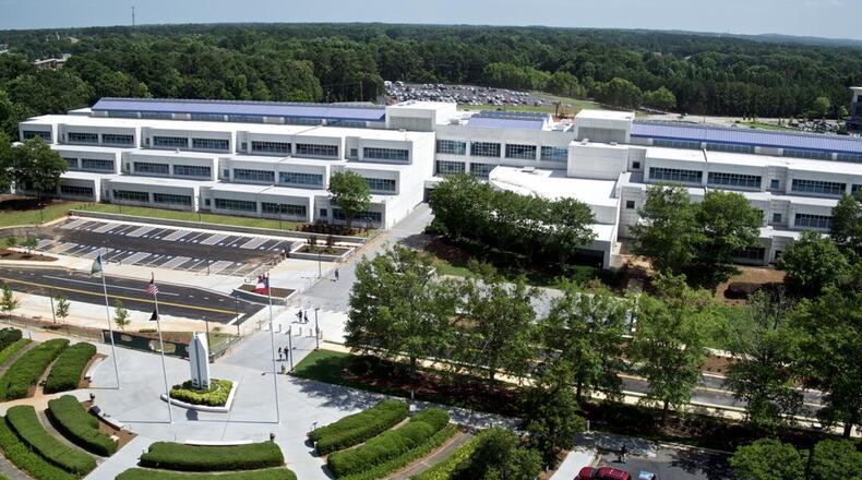 The Gwinnett Justice and Administration Center will be closed for cleaning until Tuesday. AJC FILE PHOTO