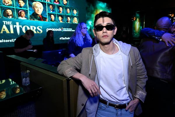 Eric Nam during "The Traitors" Season 4 premiere watch party at the Abbey in West Hollywood on Thursday, January 8, 2026. (Griffin Nagel/Peacock)