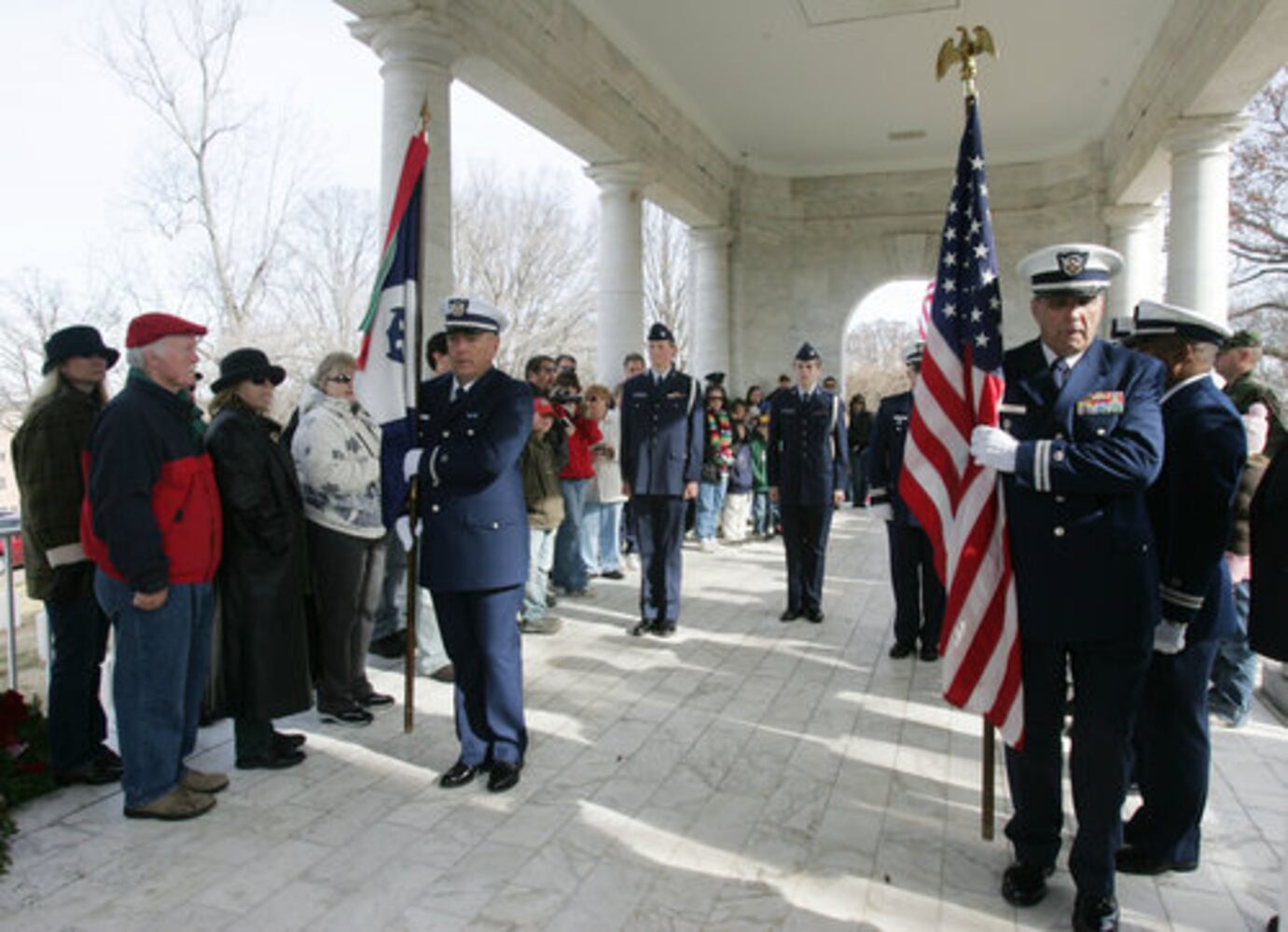 Wreaths placed at Marietta National Cemetery
