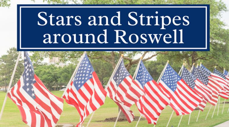 “Stars and Stripes Around Roswell,” a celebration of the American flag, takes the place of community gatherings canceled because of the COVID-19 pandemic. CITY OF ROSWEL