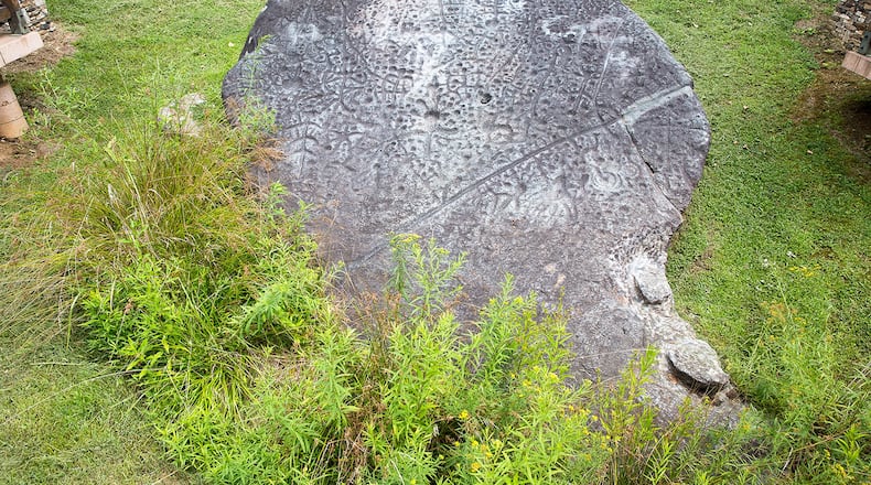 Explore a bit of Cherokee legend: Check out the mysterious Judaculla Rock, a soapstone slab etched with Native American symbols that archaeologists believe date back as far as 3,000 years. CONTRIBUTED BY: Jackson County Tourism Development Authority.