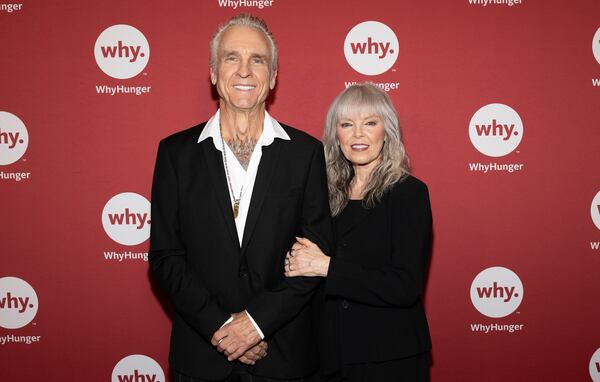 Neil Giraldo, left, and Pat Benatar attend the WhyHunger 50th Anniversary Chapin Awards Gala at Jazz at Lincoln Center's Frederick P. Rose Hall on Wednesday, June 4, 2025, in New York. (Photo by CJ Rivera/Invision/AP)