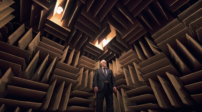 Steve Orfield, owner of Orfield Laboratories, is interested in how the anechoic chamber could help people with PTSD or autism. (Brian Peterson/Minneapolis Star Tribune/TNS)