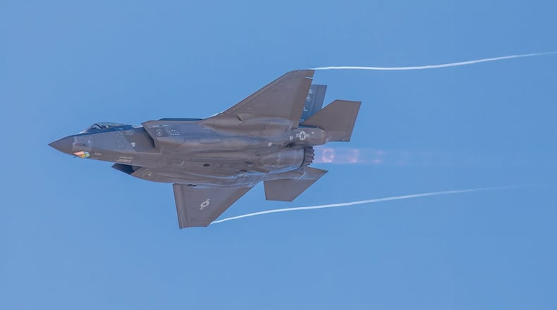 PBS Aerospace, a turbojet designer and manufacturer, announced in February 2023 it will establish a North American headquarters in Roswell. This courtesy photo from one of the company's news releases shows a F-35 aircraft, which is part of a strategic partnership between PBS Aerospace and Lockheed Martin.