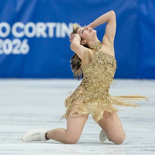 Alysa Liu of the United States competes during the women's figure skating free program at the 2026 Winter Olympics, in Milan, Italy, Thursday, Feb. 19, 2026. (AP Photo/Natacha Pisarenko)