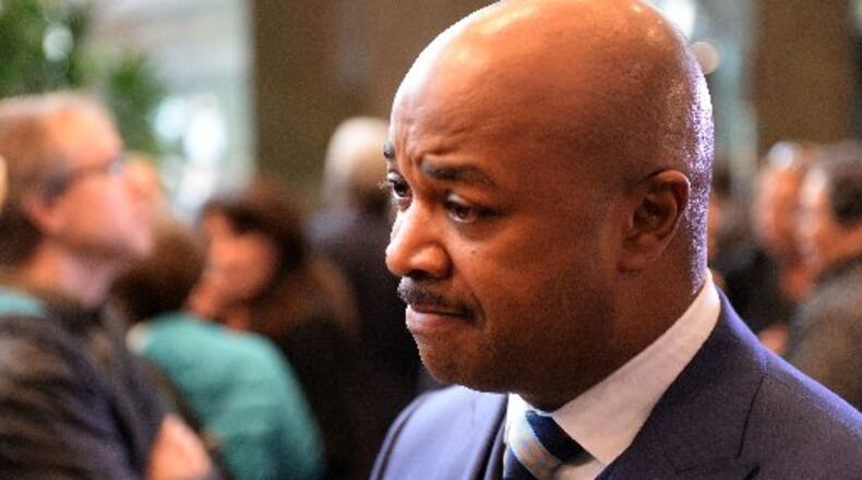 Atlanta City Councilman and Atlanta mayoral candidate Kwanza Hall hoping to get a City Council vote on his marijuana legislation Oct. 2. FILE PHOTO/AJC