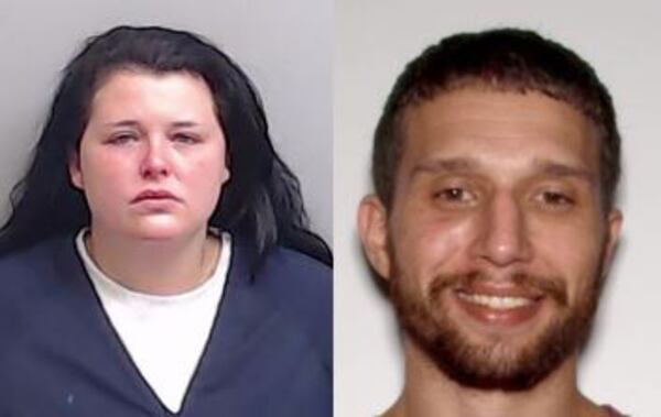 Kirstie Flood (left) and Jeffrey Scott Meyers are both facing charges in the Dec. 9 beating death of Sandy Springs 2-year-old Fallon Fridley.
