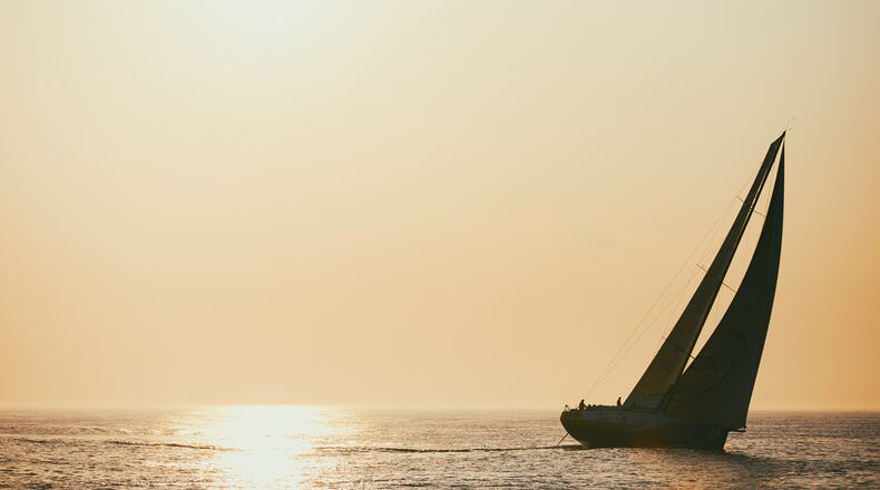 FILE PHOTO: A man sailing from Newport, Rhode Island, to East Greenwich, Rhode Island, said he didn't know his wife fell overboard from their sailboat.