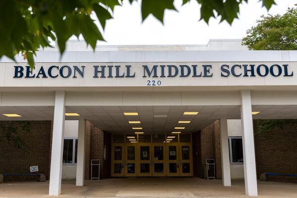 The extreme heat has been too much for the HVAC system at Beaco Hill Middle School, leaving parts of the building with air conditioning (Arvin Temkar/AJC 2023)