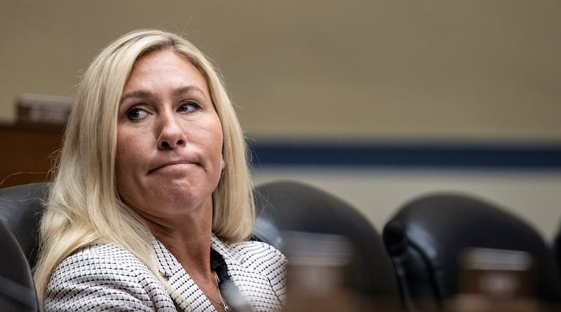 U.S Rep. Marjorie Taylor Greene, R-Rome, said she’s discussed a probe of Fulton County District Attorney Fani Willis with U.S. House leaders. (Tom Brenner/The New York Times)