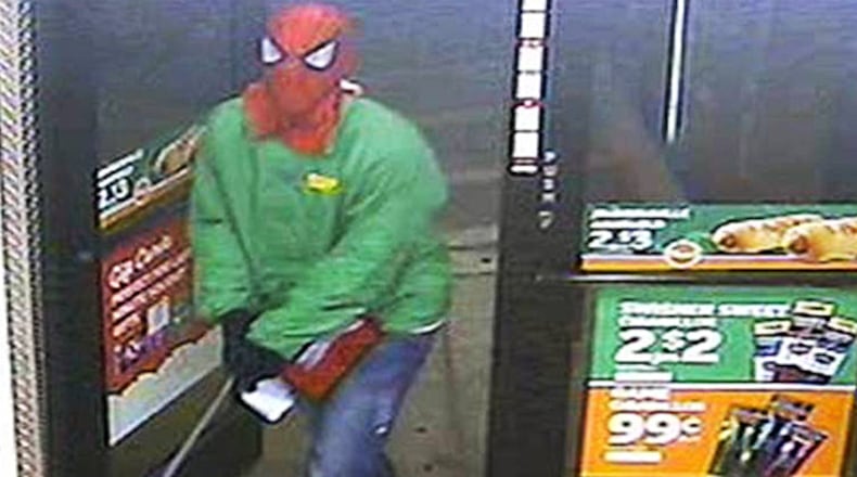 A man in a Spider-Man mask robbed a St. Cloud Circle-K