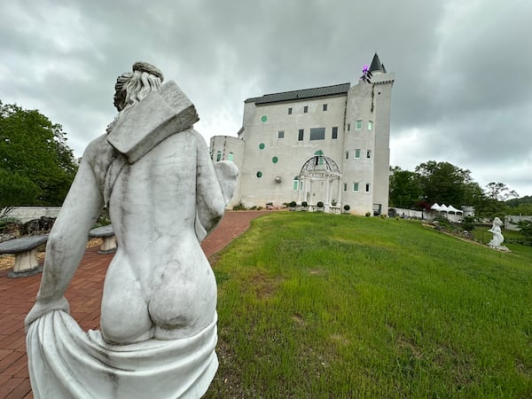 The privately owned Uhuburg Castle in Helen is open for tours, weddings and room rentals. The owner, Bob Marthai, spent millions building it over 13 years. (Rodney Ho/AJC)