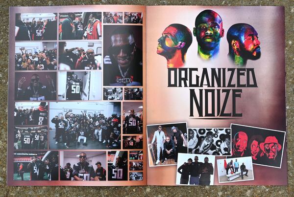 Copy of the program for the funeral service of Rico Wade at Ebenezer Baptist Church on Friday, April 26, 2024. Rico Wade, an architect of Southern Hip Hop and one-third of the Grammy-nominated, multi-platinum-selling legendary production team Organized Noize and the de facto leader of The Dungeon Family, will be eulogized privately and by invitation only for family and friends on Friday, April 26, 2024. (Hyosub Shin / AJC)