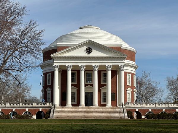 FILE - The Rotunda is shown at the University of Virginia on March 1, 2024, in Charlottesville, Va. (AP Photo/Peter Morgan, File)