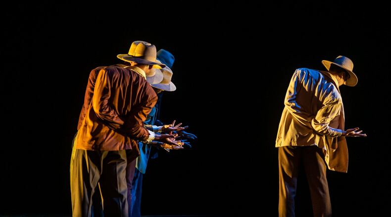 The Boca Tuya dancers in "Sombreristas," one of three works the company is performing this weekend.