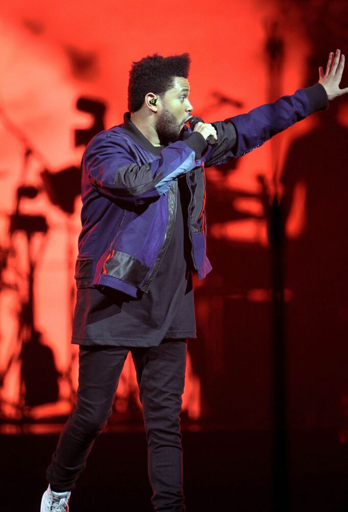 The Weeknd performs at Philips Arena in Atlanta