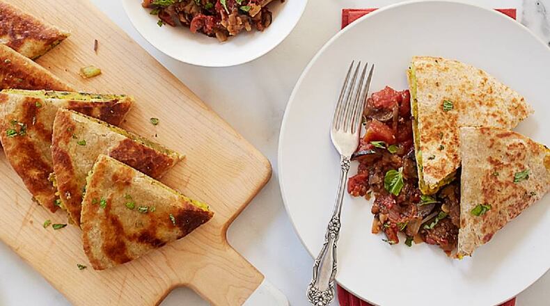 Photo credit: Aloo Paratha, a vegan dish from The Purple Carrot.