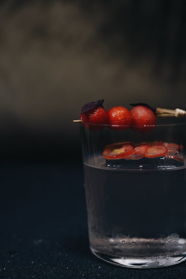 Umami-packed nonalcoholic Tomato + Tonic at Lucky Star is a pleasing elixir as presented, or you could add gin or shochu for a buzz. (Courtesy of Lucky Star)