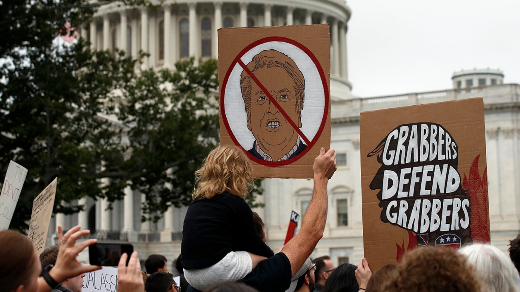 Photos: Protesters gather at Capitol ahead of Kavanaugh vote
