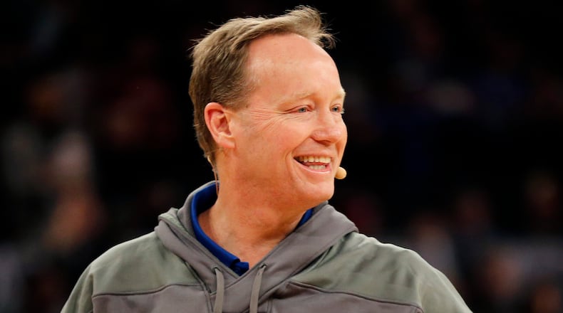 Hawks coach Mike Budenholzer led the Eastern Conference team, including four of his players, in 2016.(AP Photo/Julio Cortez)
