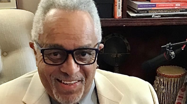 Maynard Eaton is shown with his C.T. Vivian tie: "It brought me to tears just knowing that his family and Rev. Vivian, a man of his ilk, cared so much about me." (Courtesy of Maynard Eaton)