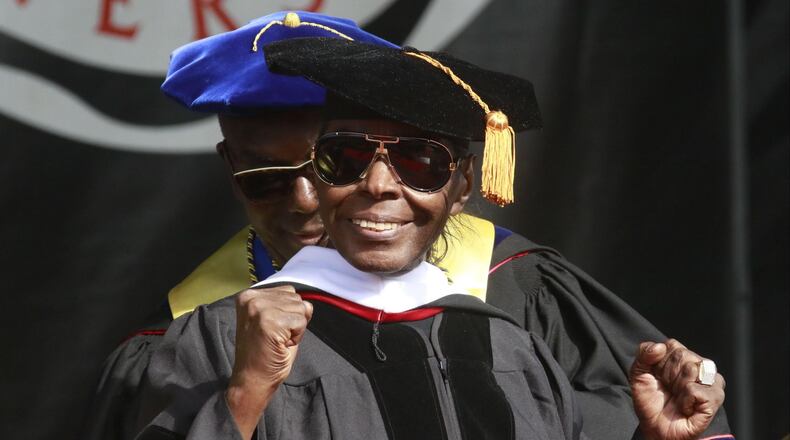 In a photo from 2016, musician, writer and producer Hamilton Bohannon receives the honorary degree Doctor of Humane Letters from his alma mater  Clark Atlanta University. BOB ANDRES  / BANDRES@AJC.COM