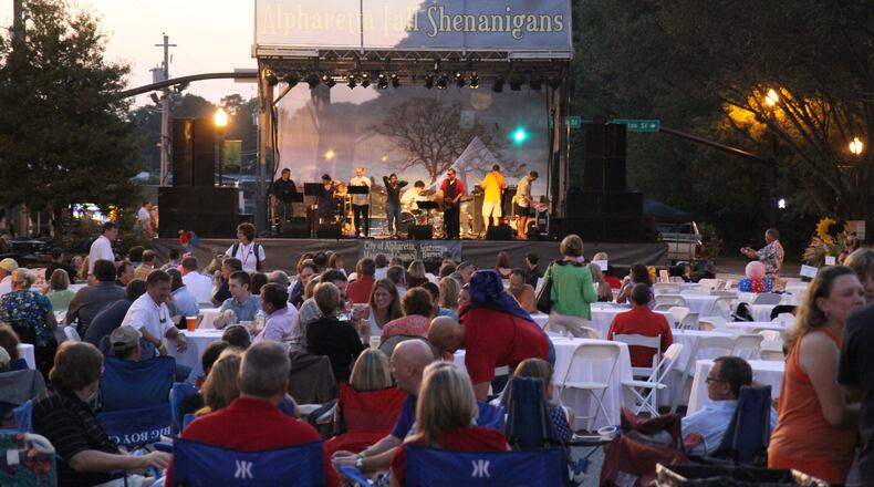 There was a street party in Alpharetta Saturday night.