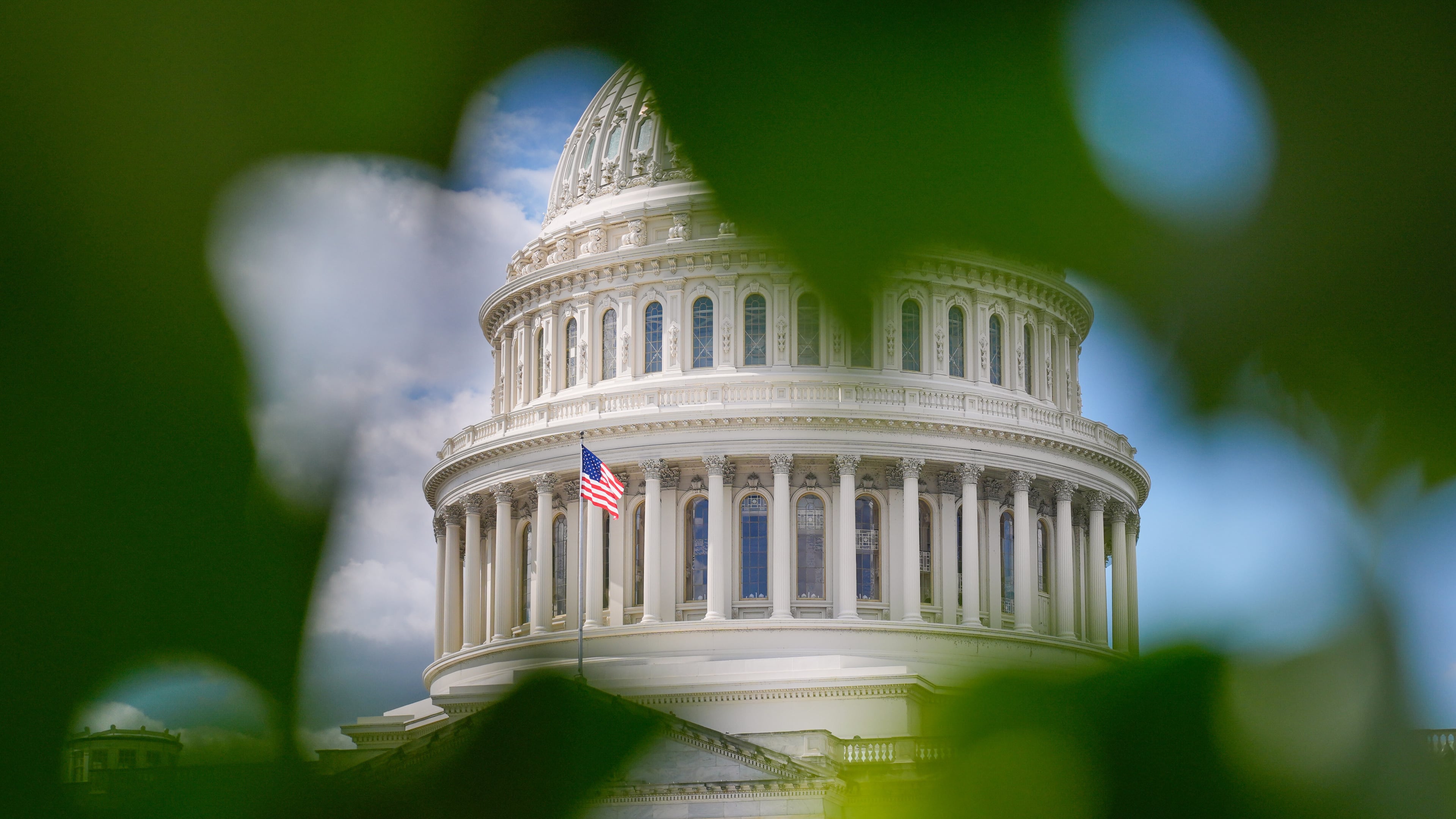 The U.S. Capitol is seen, Thursday, Oct. 2, 2025, in Washington. (AP Photo/Mariam Zuhaib)