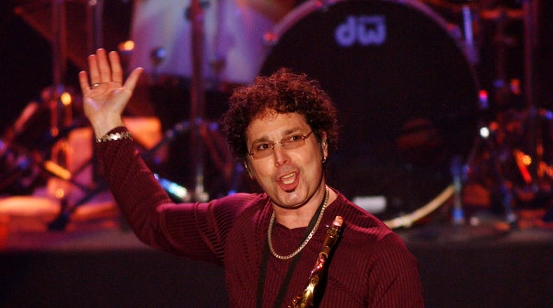 401788 11: Boney James performs at the 3rd Annual National Smooth Jazz Awards where he won for Saxophonist of the Year, and Collaboration of the Year March 2, 2002 in San Diego, CA. (Photo by David McNew/Getty Images)