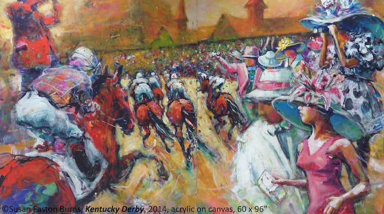 Susan Burns' "Kentucky Derby" (2014).