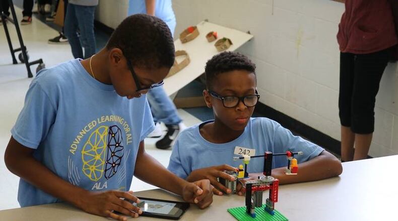 Two unidentified students take part in Clayton schools Advanced Learning for All Summer Bridge Program in 2019 at Riverdale Middle School. (Source: Clayton County Schools)