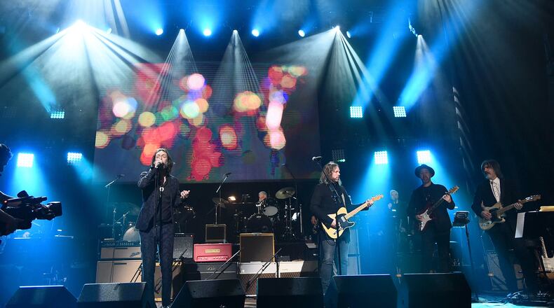 NEW YORK, NEW YORK - MARCH 12: Chris Robinson and Rich Robinson perform on stage during the Fourth Annual LOVE ROCKS NYC benefit concert for God's Love We Deliver at Beacon Theatre on March 12, 2020 in New York City. (Photo by Jamie McCarthy/Getty Images for God's Love We Deliver  )