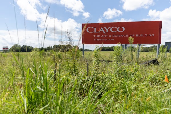 Clayco is the construction company chosen to develop Rivian’s planned electric vehicle factory on a 2,000-acre project site along I-20 in Morgan and Walton counties. (Arvin Temkar/AJC)